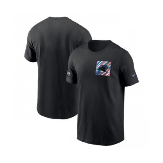 Men's Carolina Panthers Black 2023 Crucial Catch Sideline Tri-Blend T-Shirt
