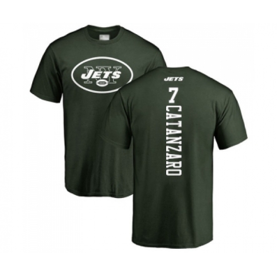 Football New York Jets #7 Chandler Catanzaro Green Backer T-Shirt