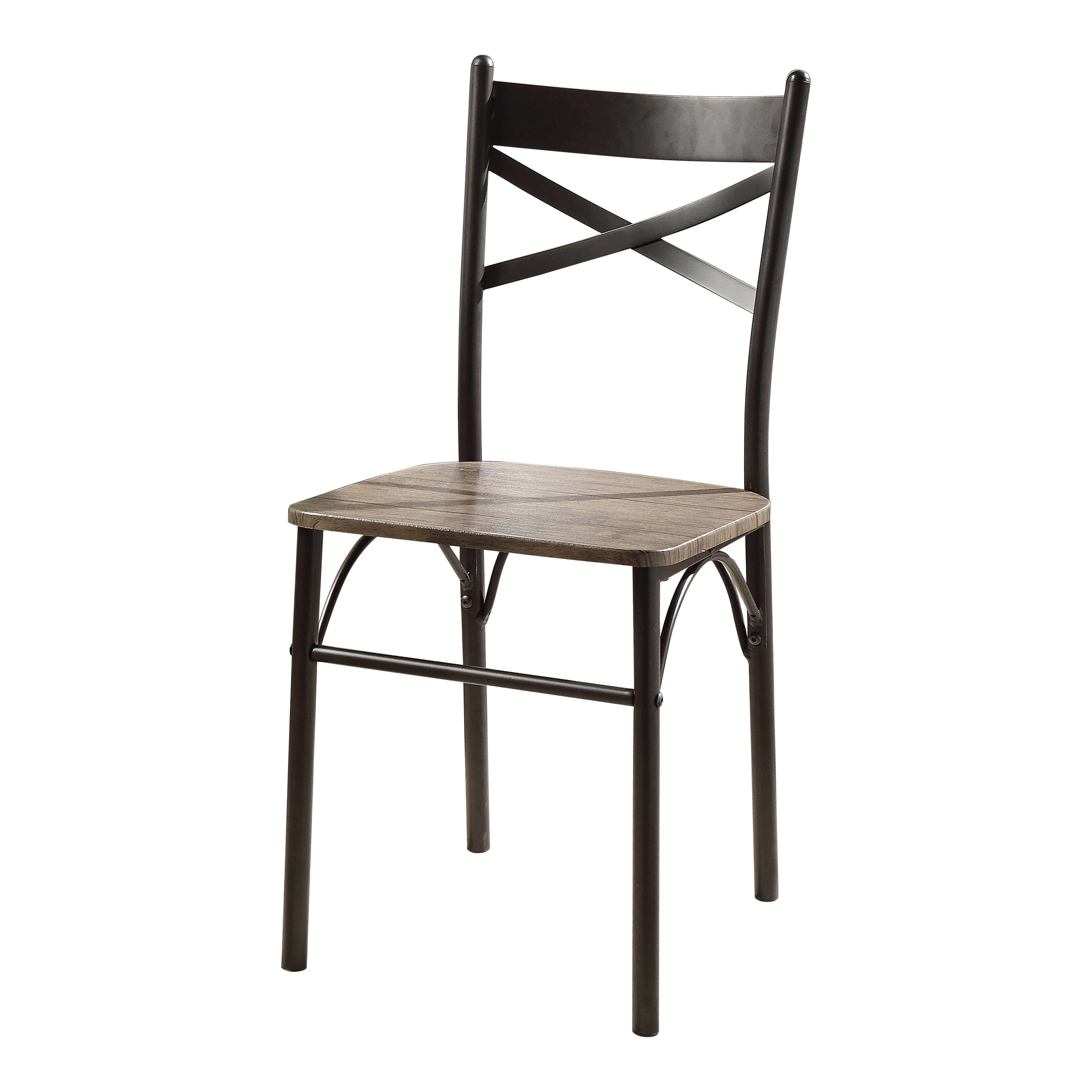 Furniture of America Palmer 5-Piece Dining Set, Gray and Bronze - Curated Treasures Market