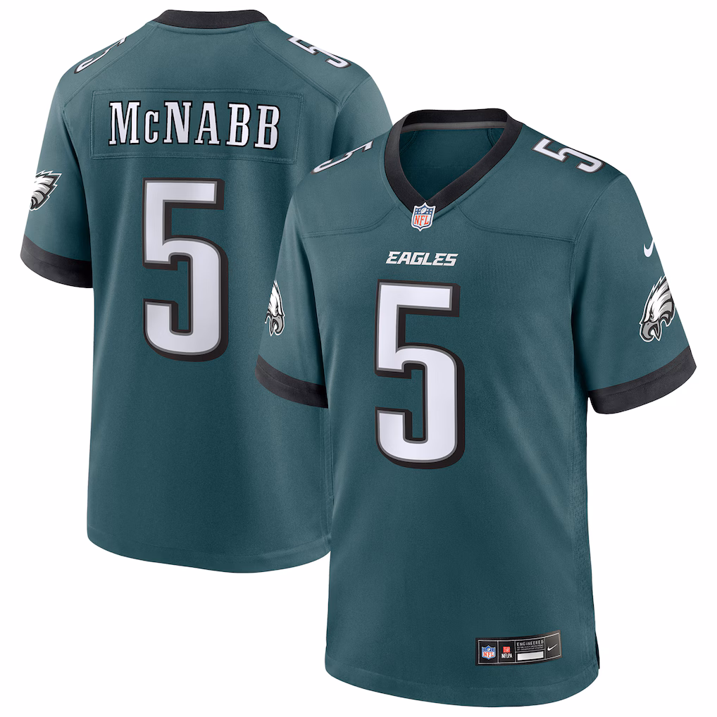 Men's Philadelphia Eagles Donovan McNabb Nike Midnight Green Team Retired Player Game Jersey