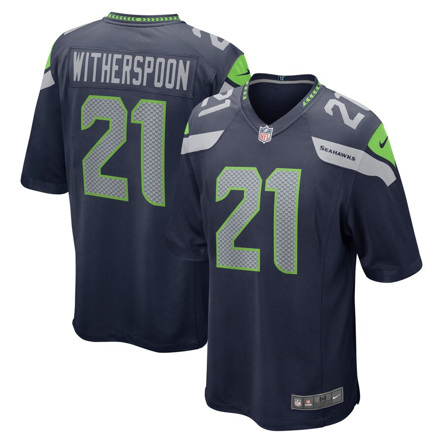 Men's Seattle Seahawks Devon Witherspoon Nike College Navy  Game Jersey