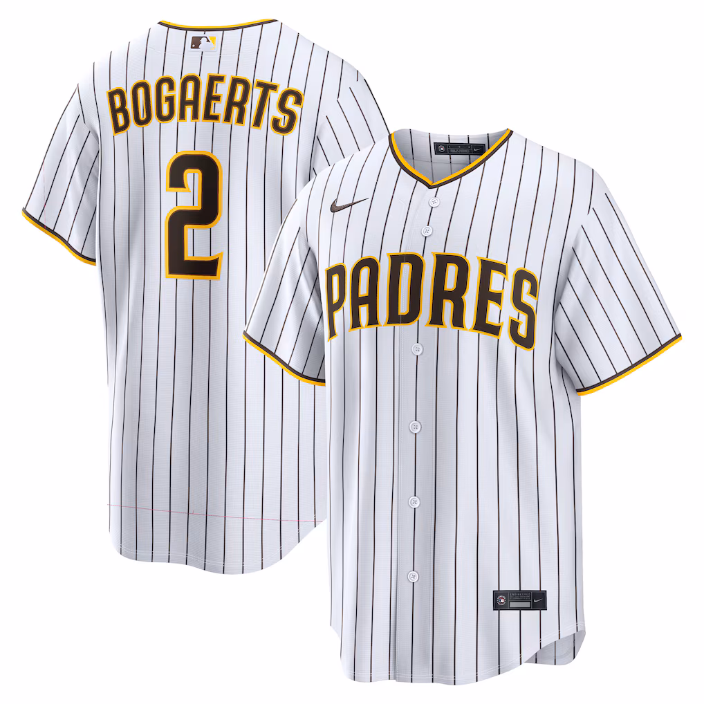 Men's San Diego Padres Xander Bogaerts Nike White Home Replica Jersey