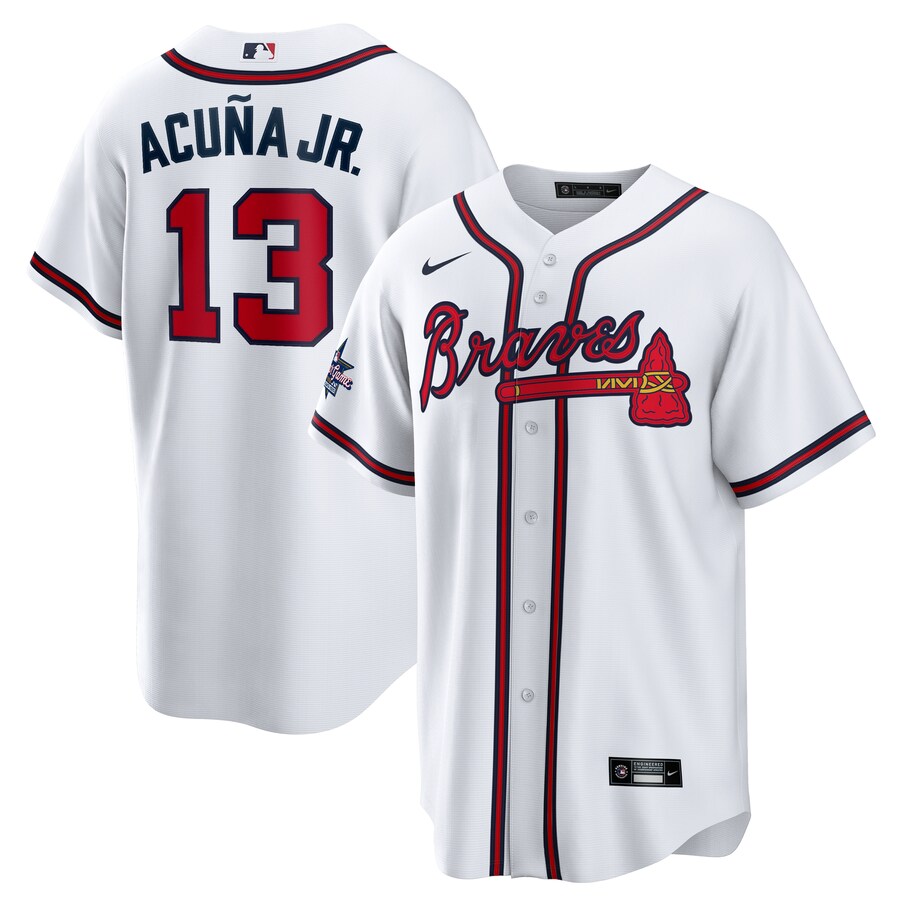 Youth Atlanta Braves Ronald Acuña Jr. Nike White 2025 MLB All-Star Game Home Replica Player Jersey