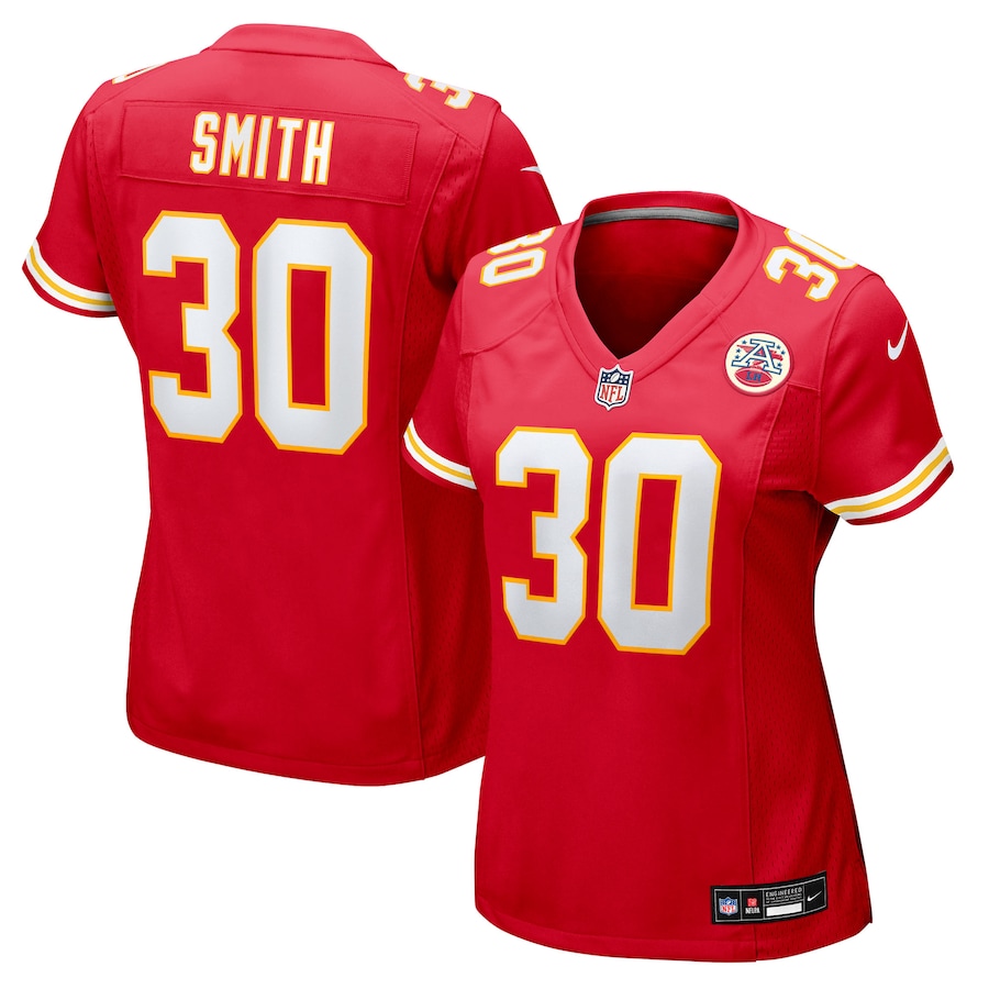 Women's Kansas City Chiefs Brashard Smith Nike Red Team Game Jersey