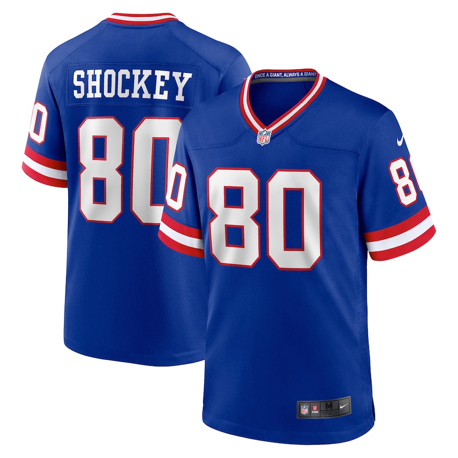 Men's New York Giants Jeremy Shockey Nike Royal Retired Player Alternate Game Jersey