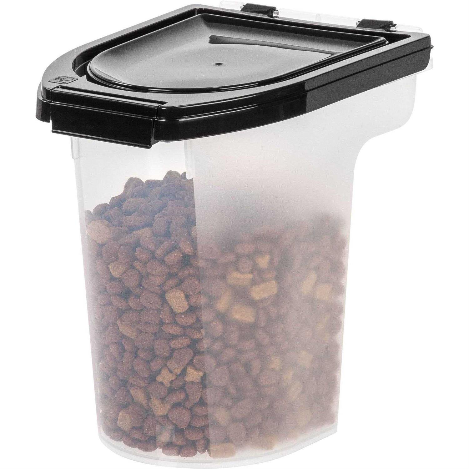 Iris Black Airtight Pet Food Storage Container - Pet Supplies online store