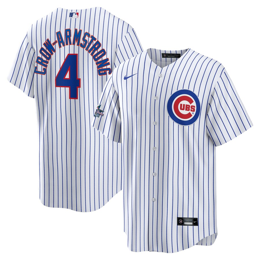 Men's Chicago Cubs Pete Crow-Armstrong Nike White 2025 MLB All-Star Game Home Replica Player Jersey