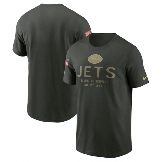 Men's New York Jets Forest Green 2025 Salute to Service Sideline Primary Edge Dri-FIT T-Shirt
