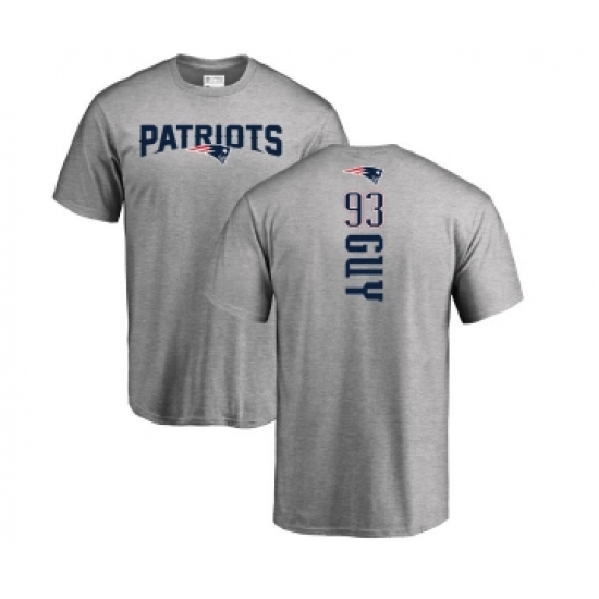 Football New England Patriots #93 Lawrence Guy Ash Backer T-Shirt