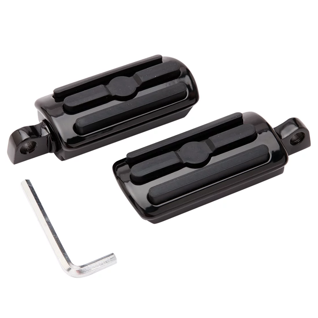 MISS MOLY 10MM Footpegs Chrome Motorcycle Foot Peg Highway Pegs For Harley Davidson - Curated Treasures Market