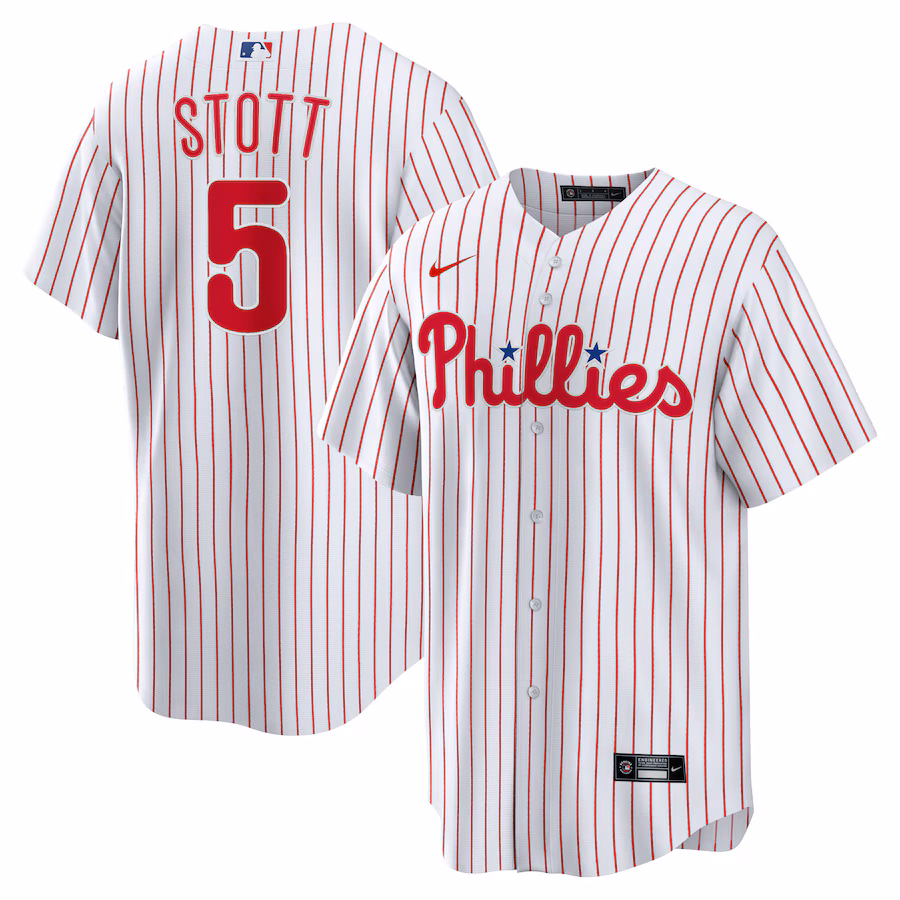 Youth Philadelphia Phillies Bryson Stott Nike White Home Replica Jersey