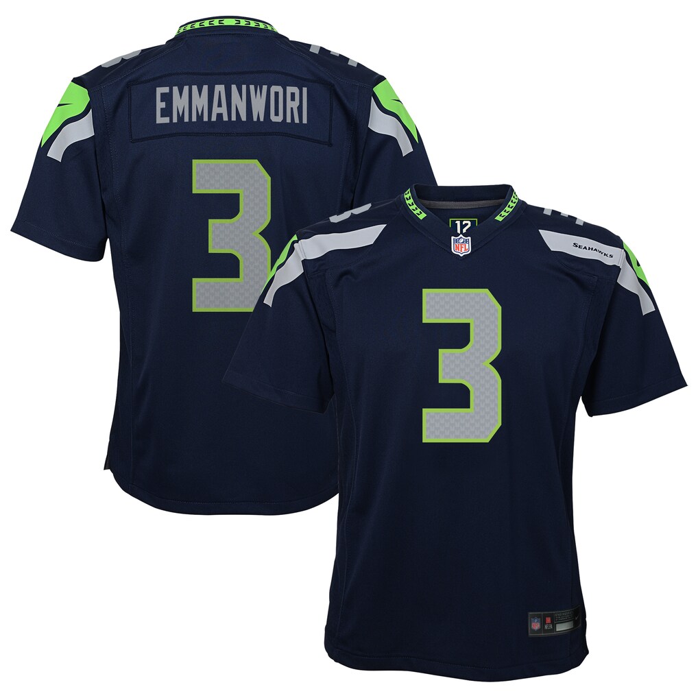 Youth Seattle Seahawks Nick Emmanwori Nike College Navy Game Jersey