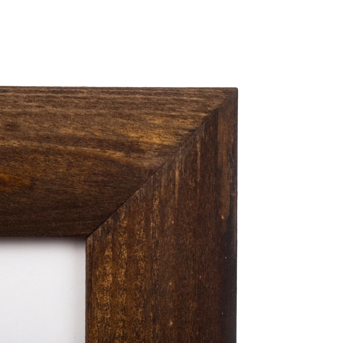 Rustic Wooden Picture Frame 11x14 – Solid Pine Distressed Wood Photo Frame for Wall Hanging Display, Dark Brown - Curated Treasures Market