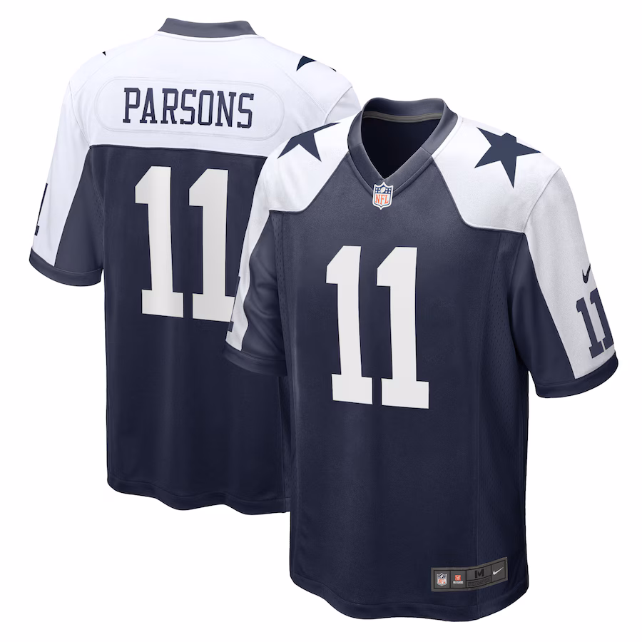 Men's Dallas Cowboys Micah Parsons Nike Navy Alternate Game Team Jersey