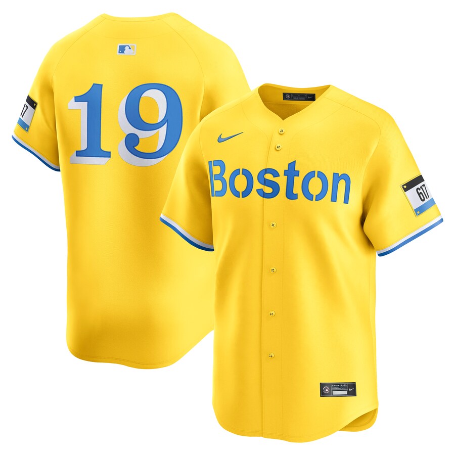 Men's Boston Red Sox Roman Anthony Nike Gold City Connect Limited Jersey