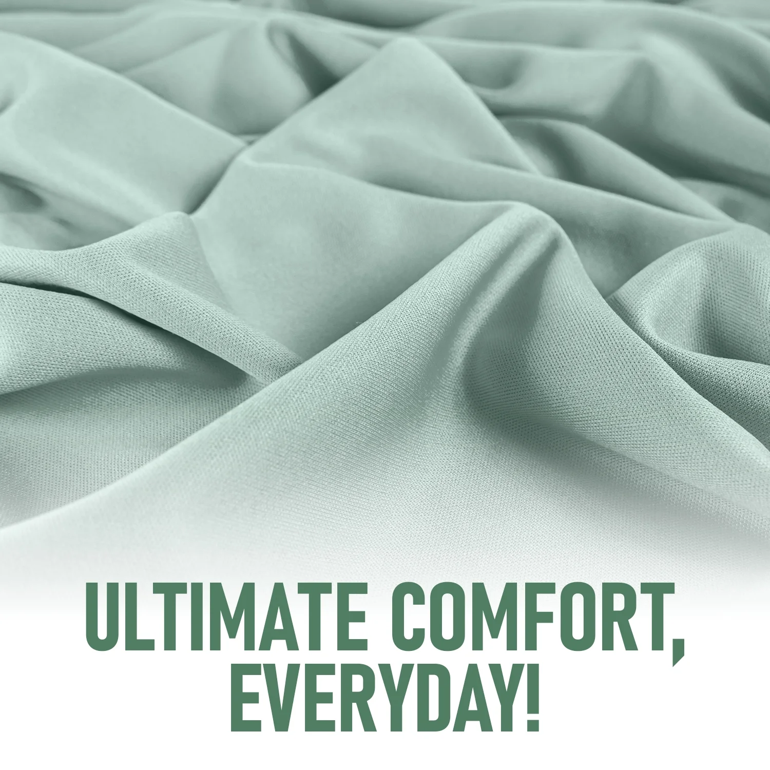 HOMES PERCEPTION Poly Cotton Jersey Full Fitted Sheet - Single Fitted Sheet Only - Fade Resistant & Wrinkle-Free Bed Cover Fitted Sheet- 16 Inches Deep Pocket Full Size Fitted Sheet, Light Green - Curated Treasures Market