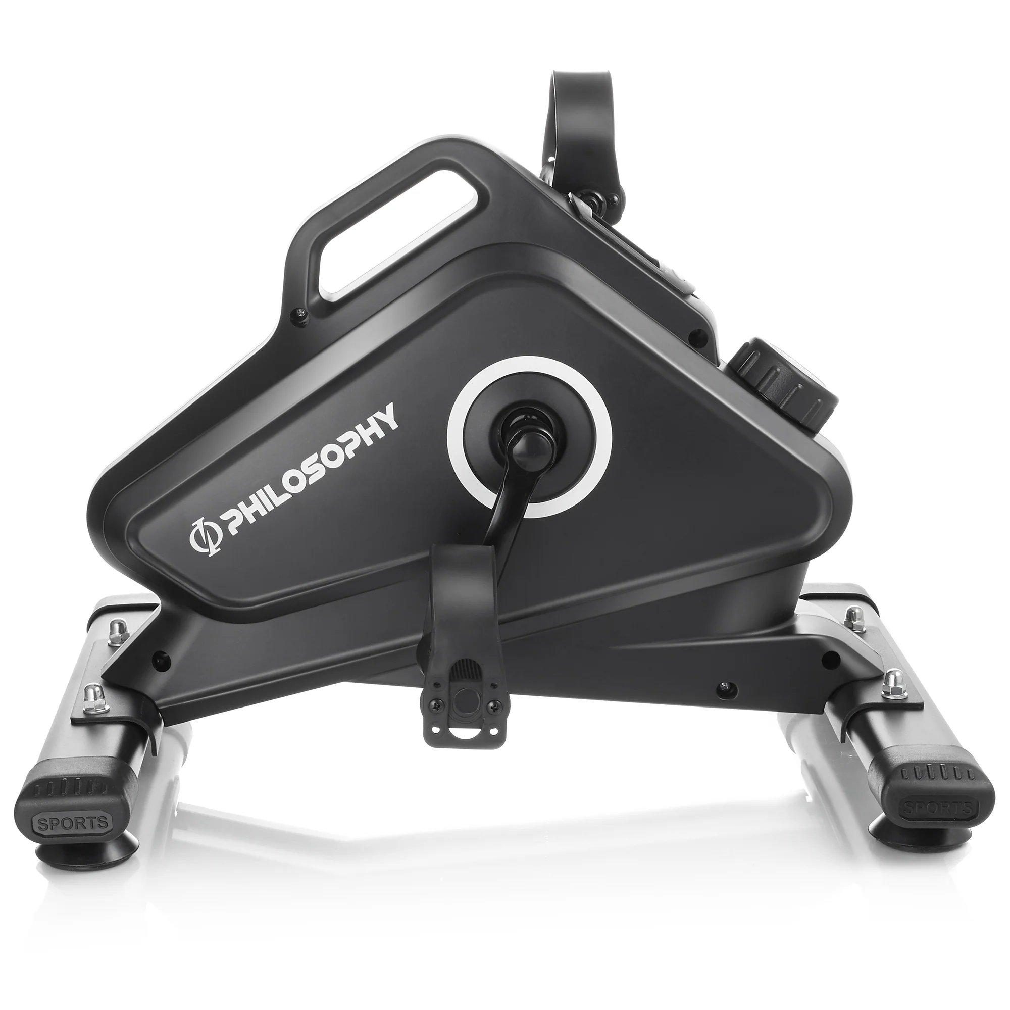 Philosophy Gym Under Desk Bike Pedal Exerciser - Professional Mini Exercise Cycle