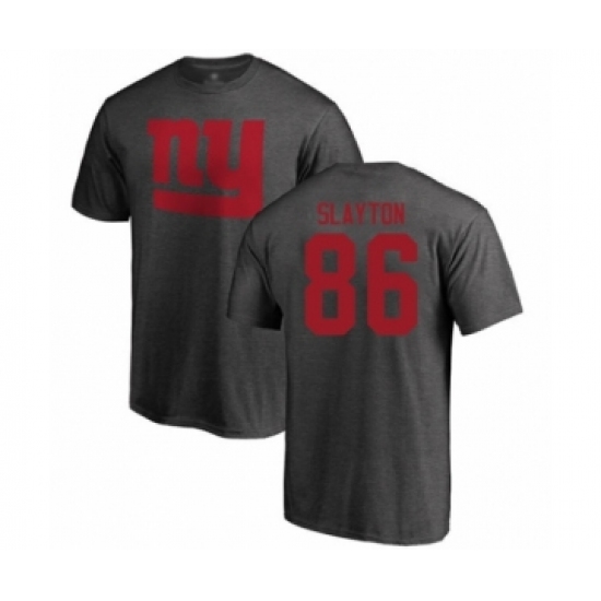 Football New York Giants #86 Darius Slayton Ash One Color T-Shirt