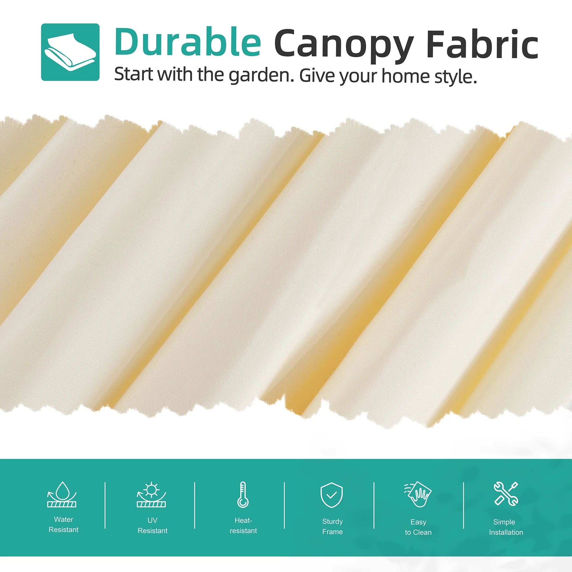 Walsunny Patio Offset Umbrella Easy Tilt Adjustment,Crank and Cross Base, Outdoor Cantilever Hanging Umbrella with 8 Ribs Dark Gray