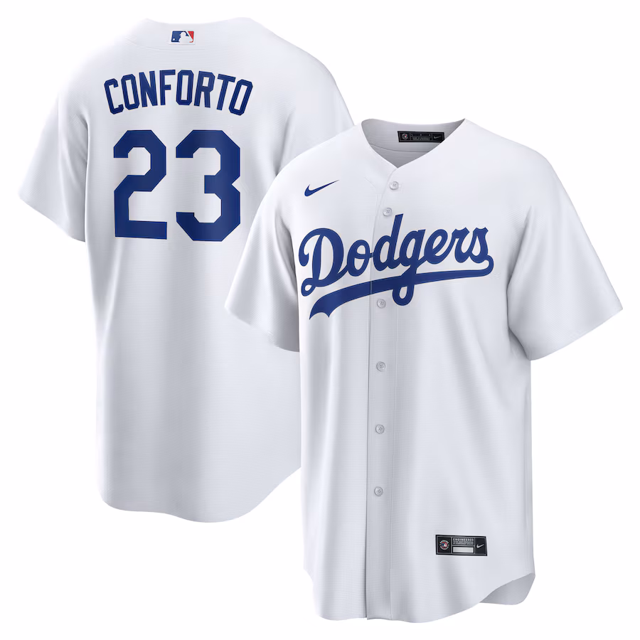 Men's Los Angeles Dodgers Michael Conforto Nike White Home Replica Jersey