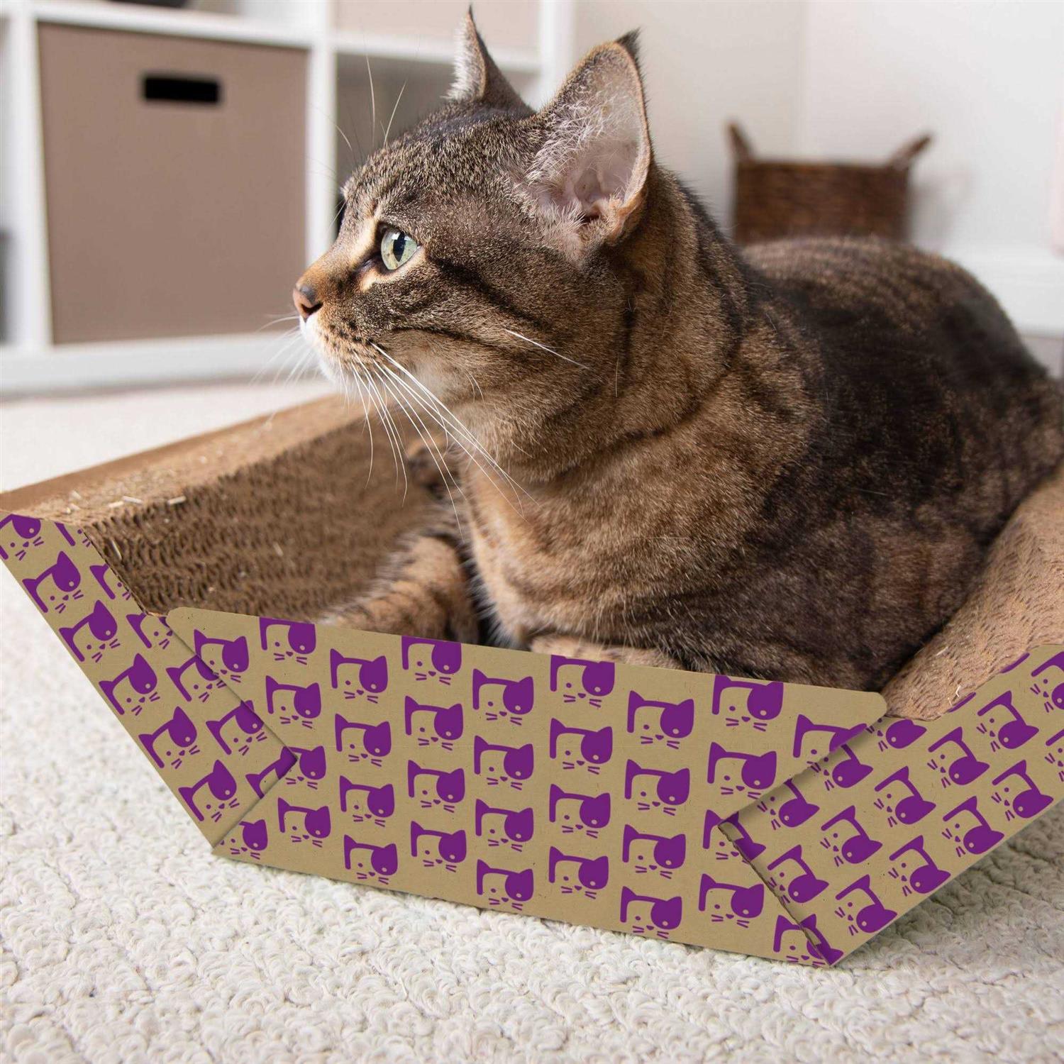 SmartyKat Super Scratcher Chaise Catnip-Infused Corrugate Cat Scratcher & Lounge