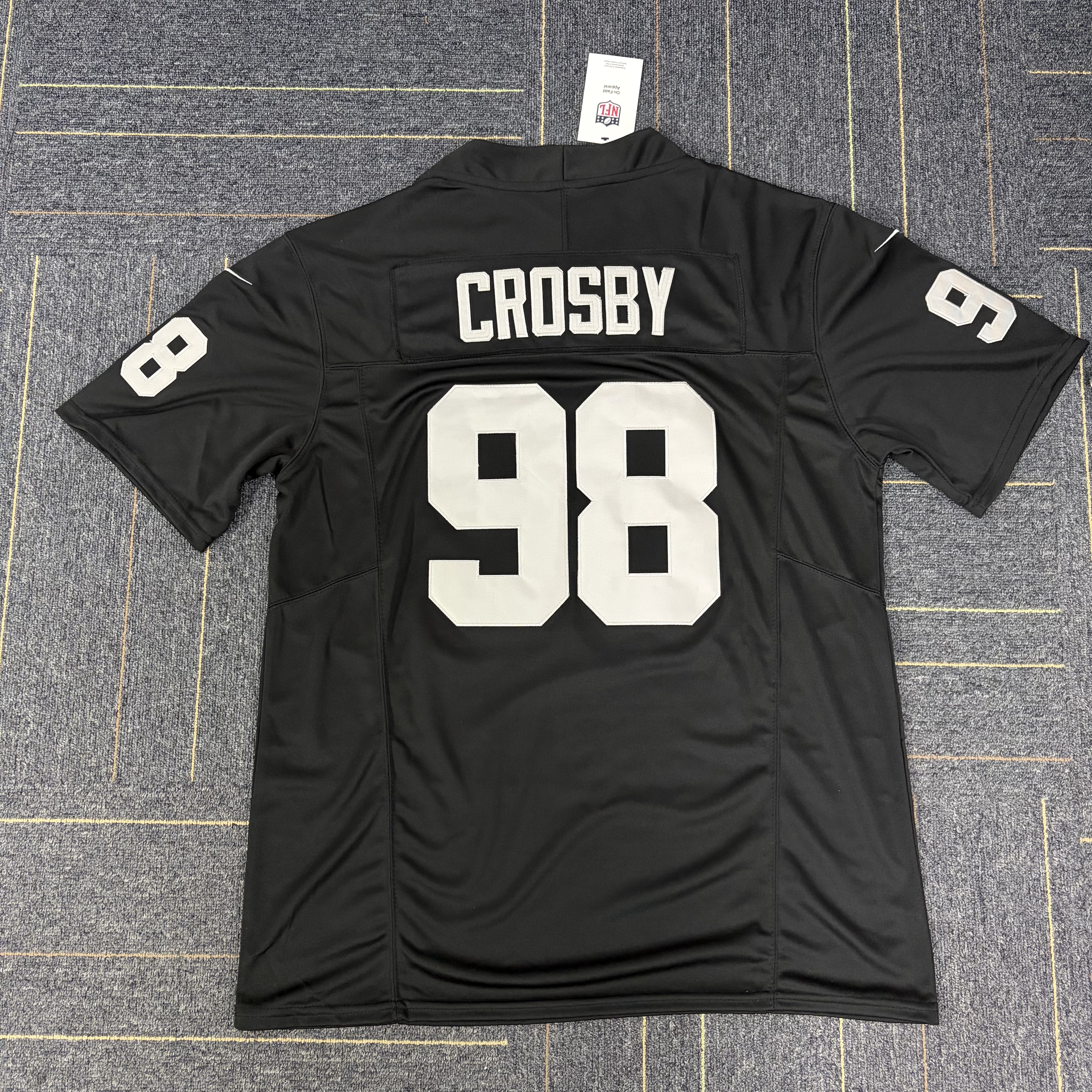 Men's Las Vegas Raiders Maxx Crosby Nike Black Vapor F.U.S.E. Limited Jersey