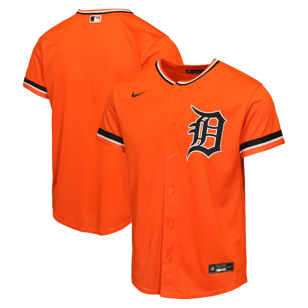 Youth Detroit Tigers Nike Orange Alternate Replica Jersey