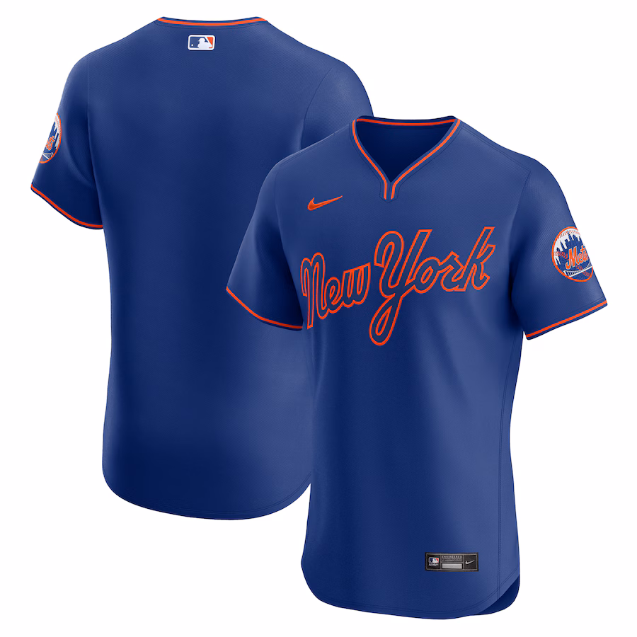 Men's New York Mets Nike Royal Alternate 2 Elite Jersey