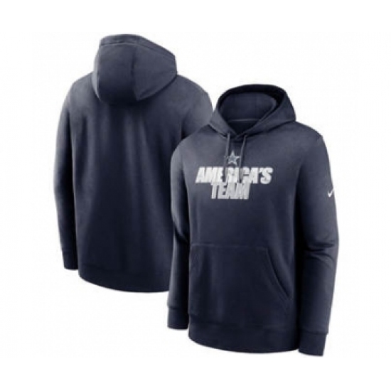 Men's Dallas Cowboys Navy Fan Gear Local Club Pullover Hoodie