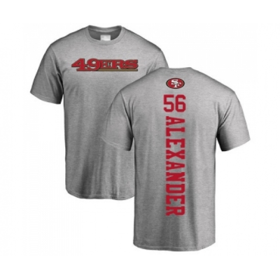 Football San Francisco 49ers #56 Kwon Alexander Ash Backer T-Shirt
