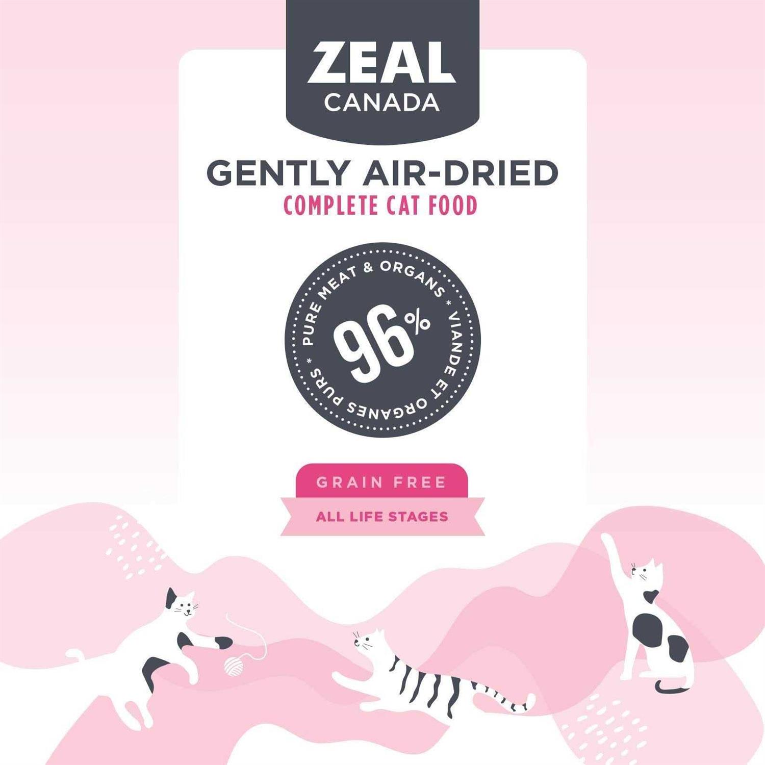 Zeal Canada Salmon & Turkey Recipe Grain-Free Gently Air-Dried Cat Food