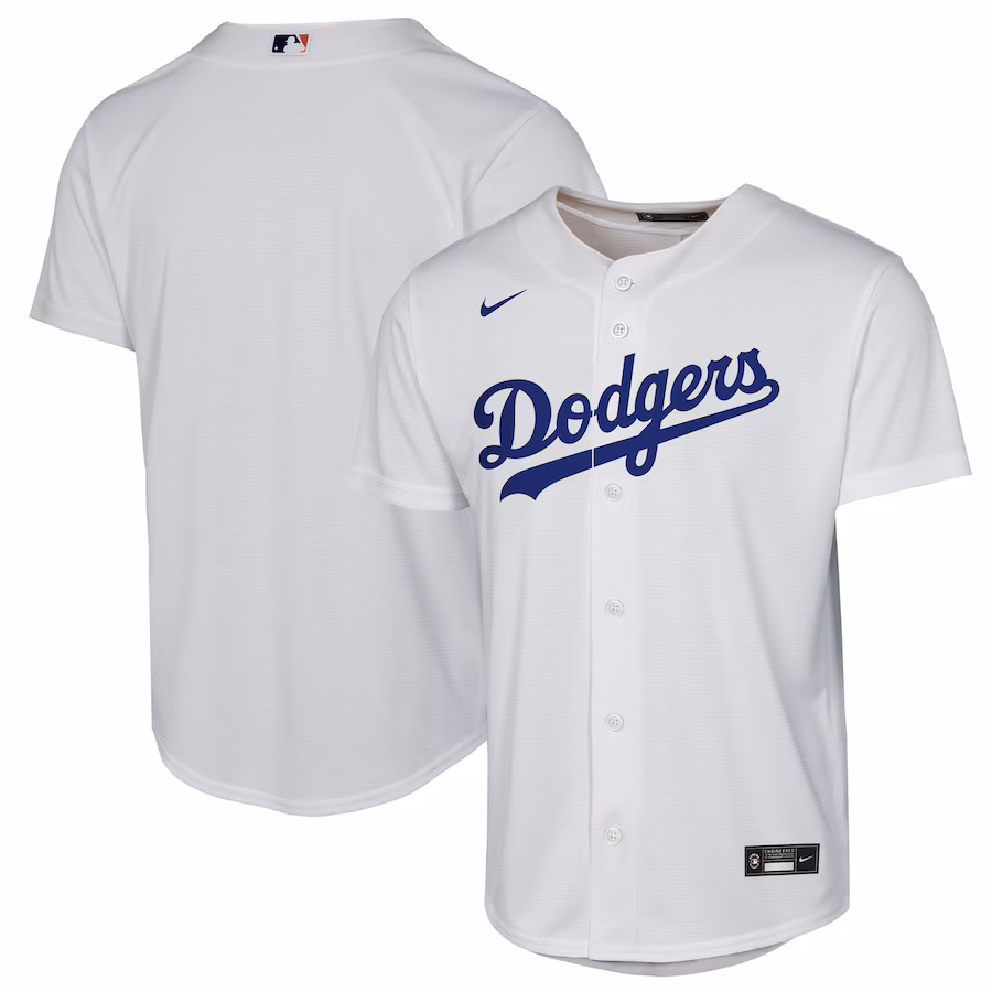 Youth Los Angeles Dodgers Nike White Home Replica 2.0 Jersey