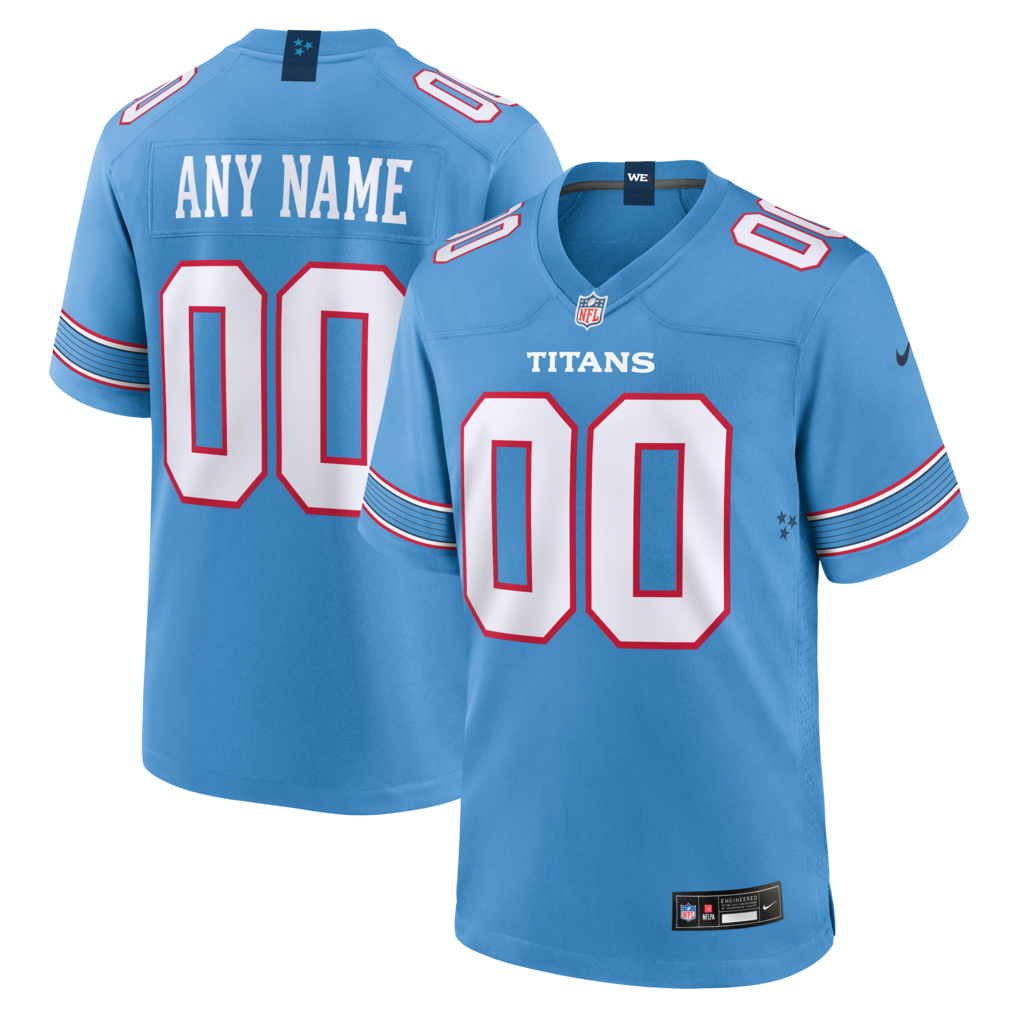Youth Tennessee Titans Nike Blue Game Custom Jersey