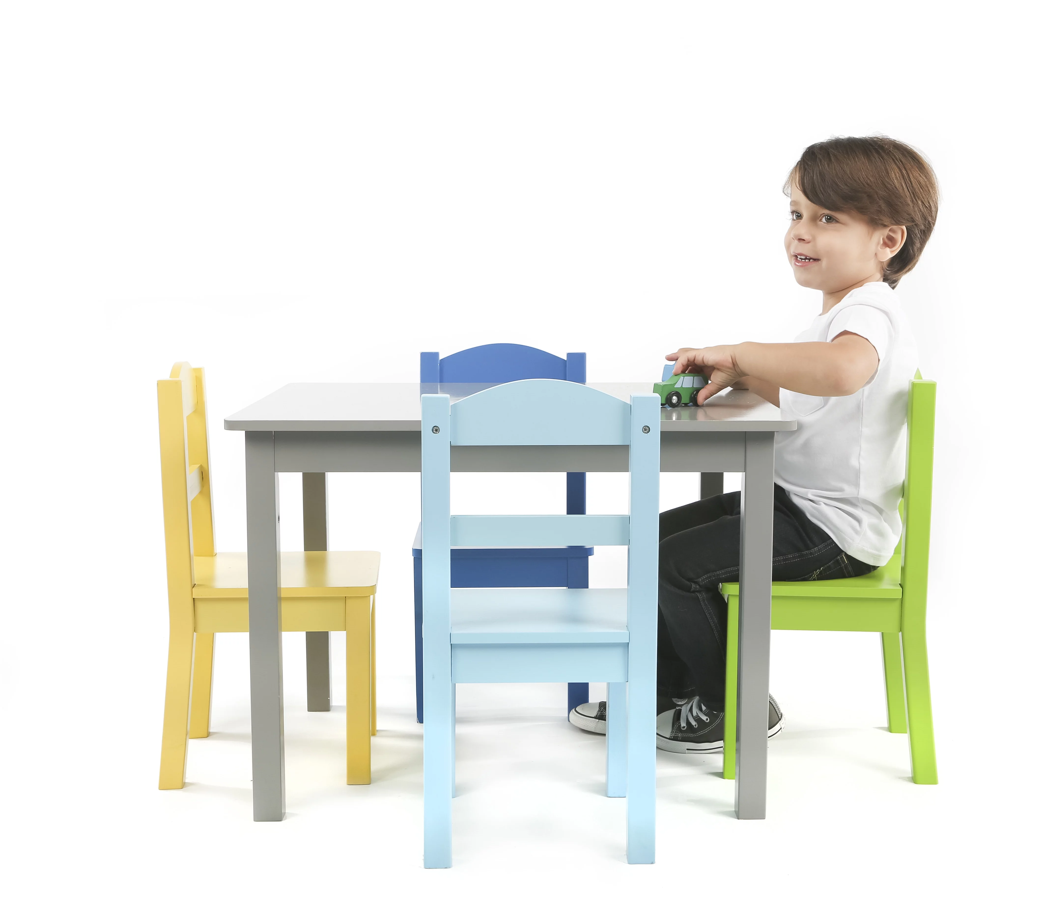 Tot Tutors Elements 5 Piece Kids Table and Chair Set - Curated Treasures Market