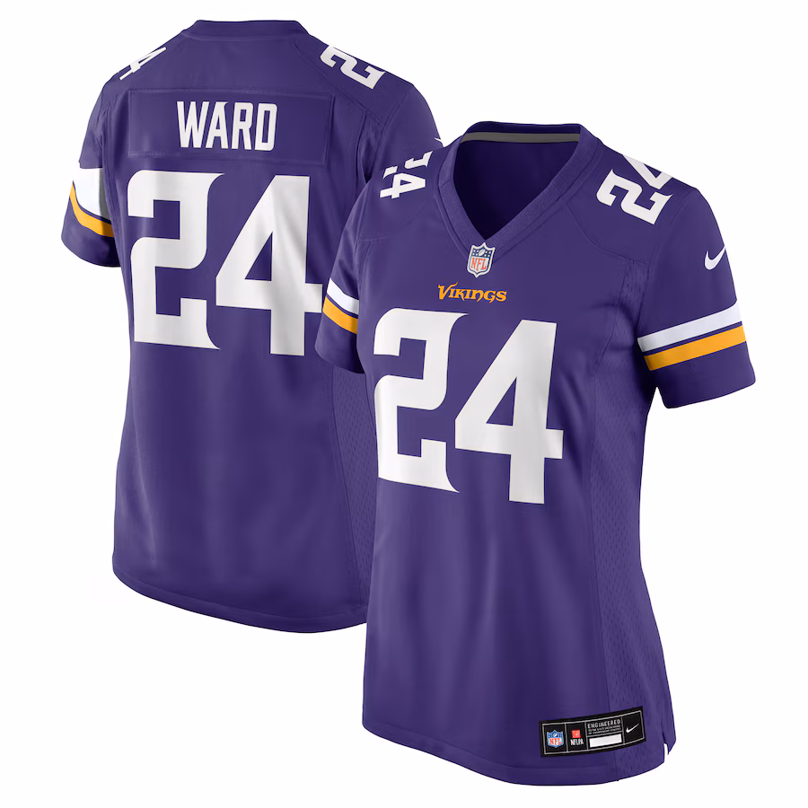 Women's Minnesota Vikings Jay Ward Nike Purple Team Game Jersey