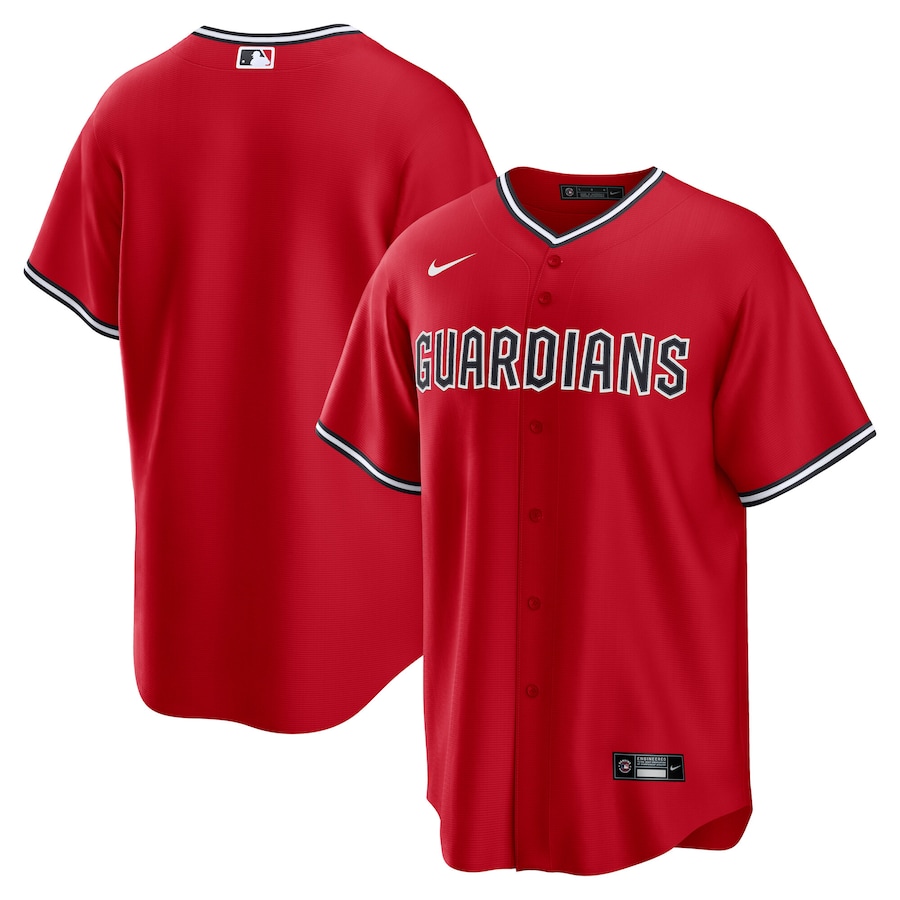 Men's Cleveland Guardians Nike Red Alternate 2 Replica Jersey