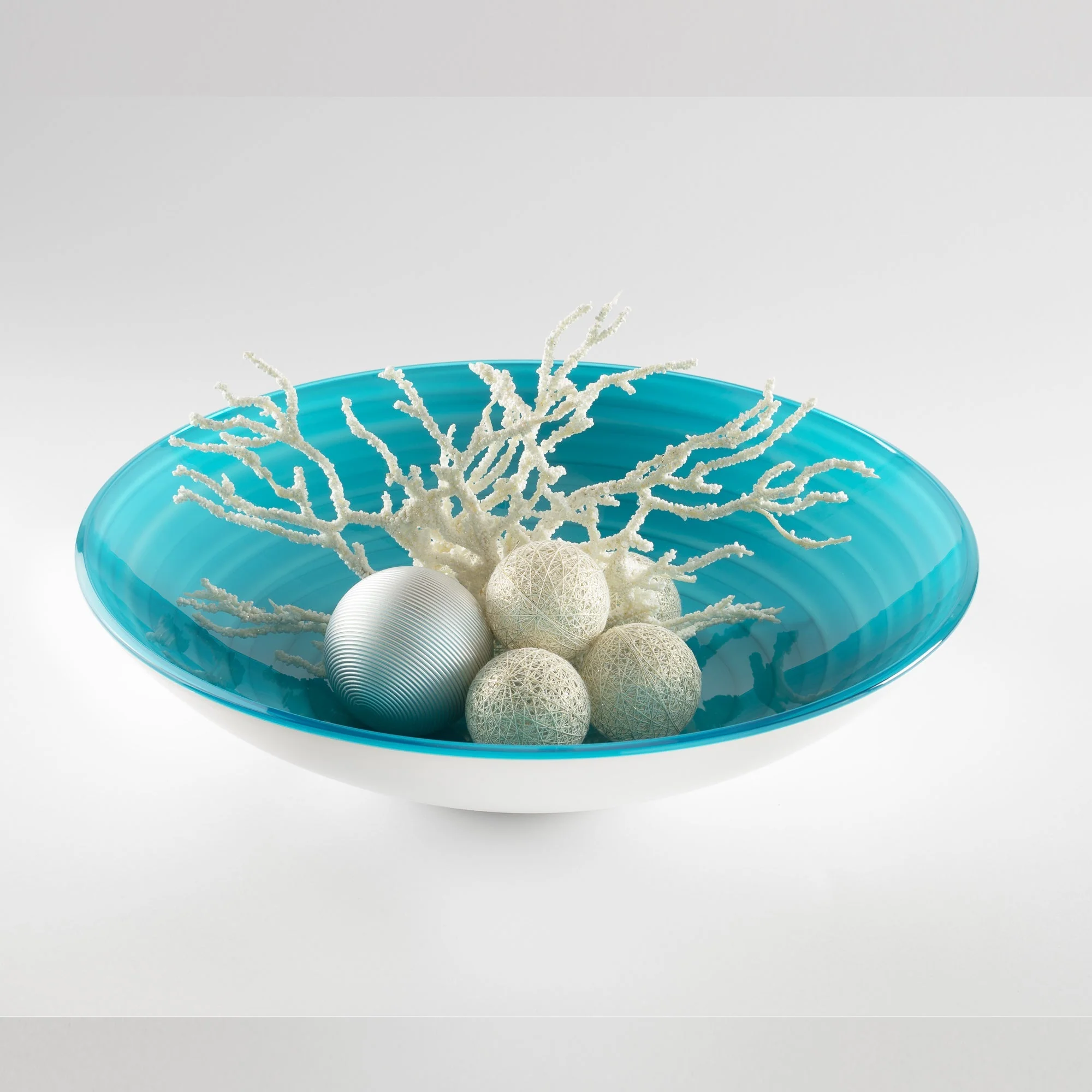 Center Piece /Fruit Bowl Twist Pale Blue