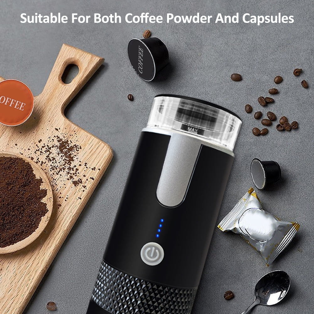 Wireless Portable Coffee Maker - Mini Rechargeable Espresso Machine - 170mL Capacity - Ideal for Car, Home, Office, and Travel Use