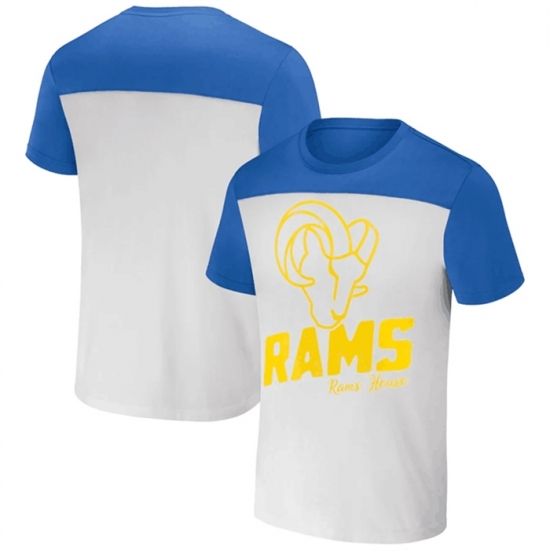 Men's Los Angeles Rams Cream Blue X Darius Rucker Collection Colorblocked T Shirt