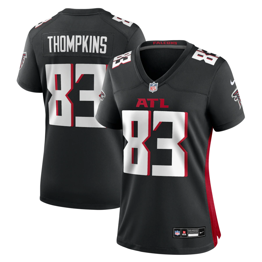 Women's Atlanta Falcons Deven Thompkins Nike Black Team Game Jersey