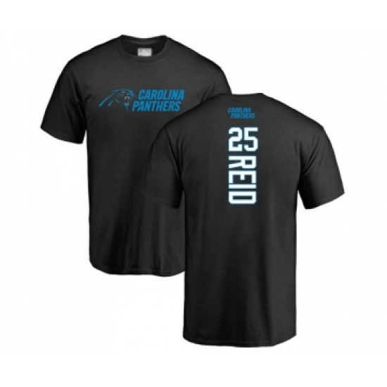 Football Carolina Panthers #25 Eric Reid Black Backer T-Shirt