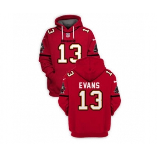 Men's Tampa Bay Buccaneers #13 Mike Evans 2021 Red Pullover Football Hoodie