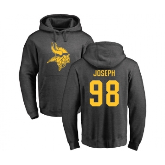 Football Minnesota Vikings #98 Linval Joseph Ash One Color Pullover Hoodie