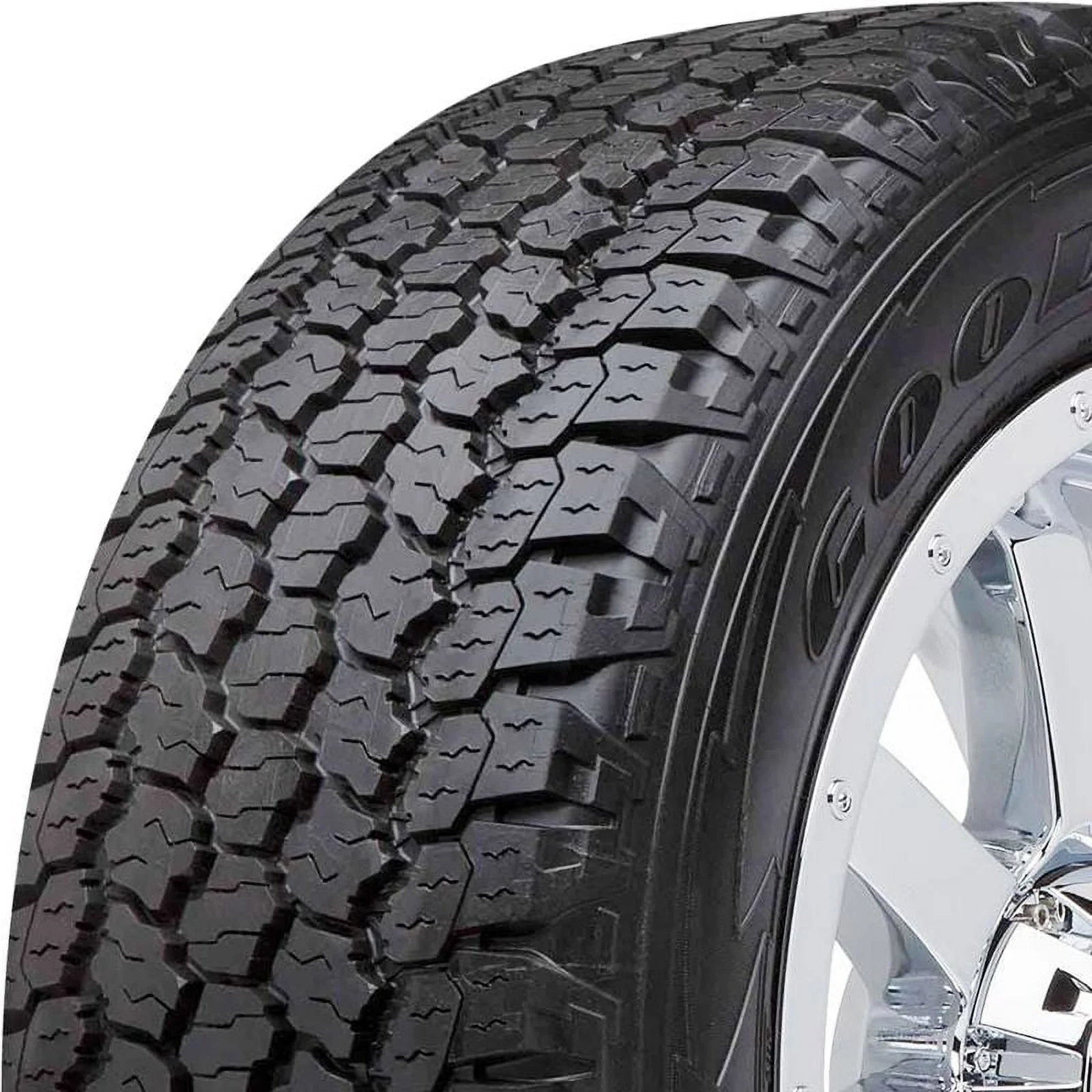 Set of 4 Goodyear Wrangler All Terrain Adventure With Kevlar 255/65R17 110T Truck Tires 758069572 / 255/65/17 / 2556517 Fits: 2004-08 Ford F-150 XLT. 2016 Chevrolet Colorado Z71