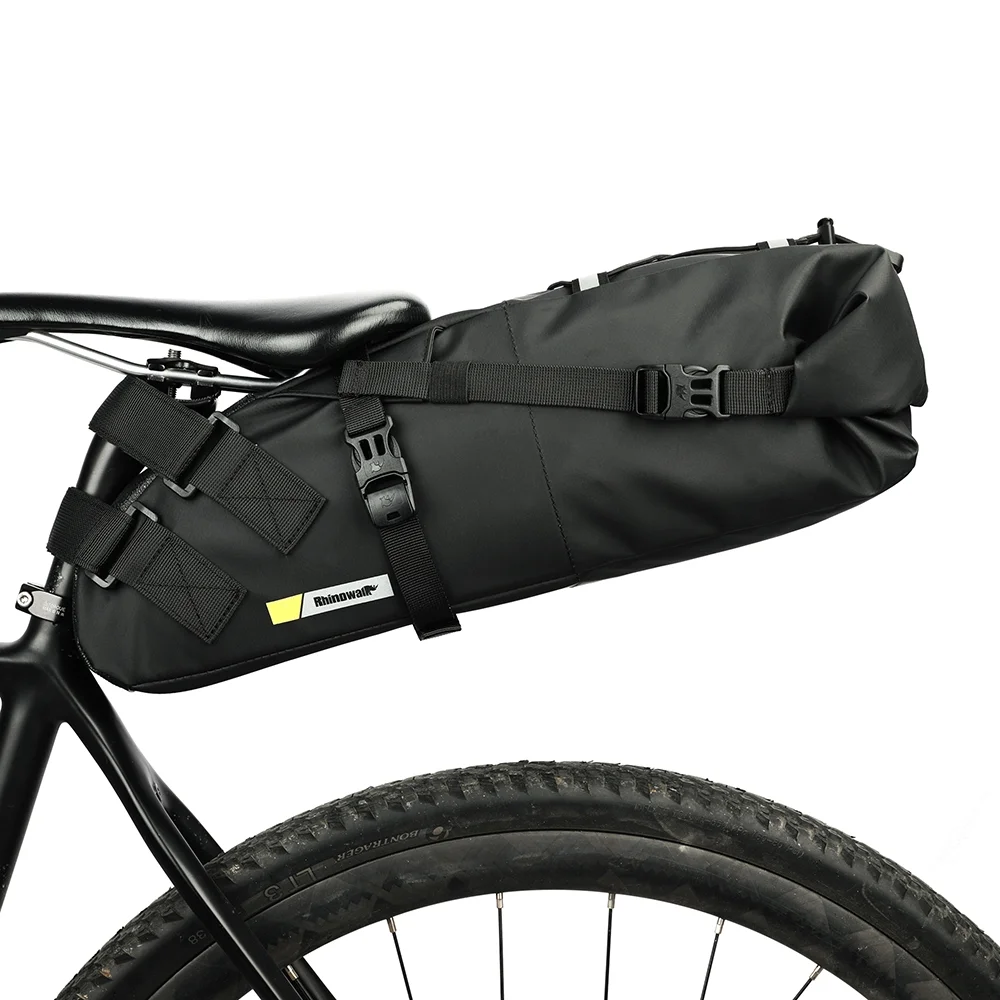 Rhinowalk Bike Bag, Waterproof Saddle Tube Bag, Large Capacity Cycle Storage, Quick Release Bike Accessories, for Under Seats - Curated Treasures Market