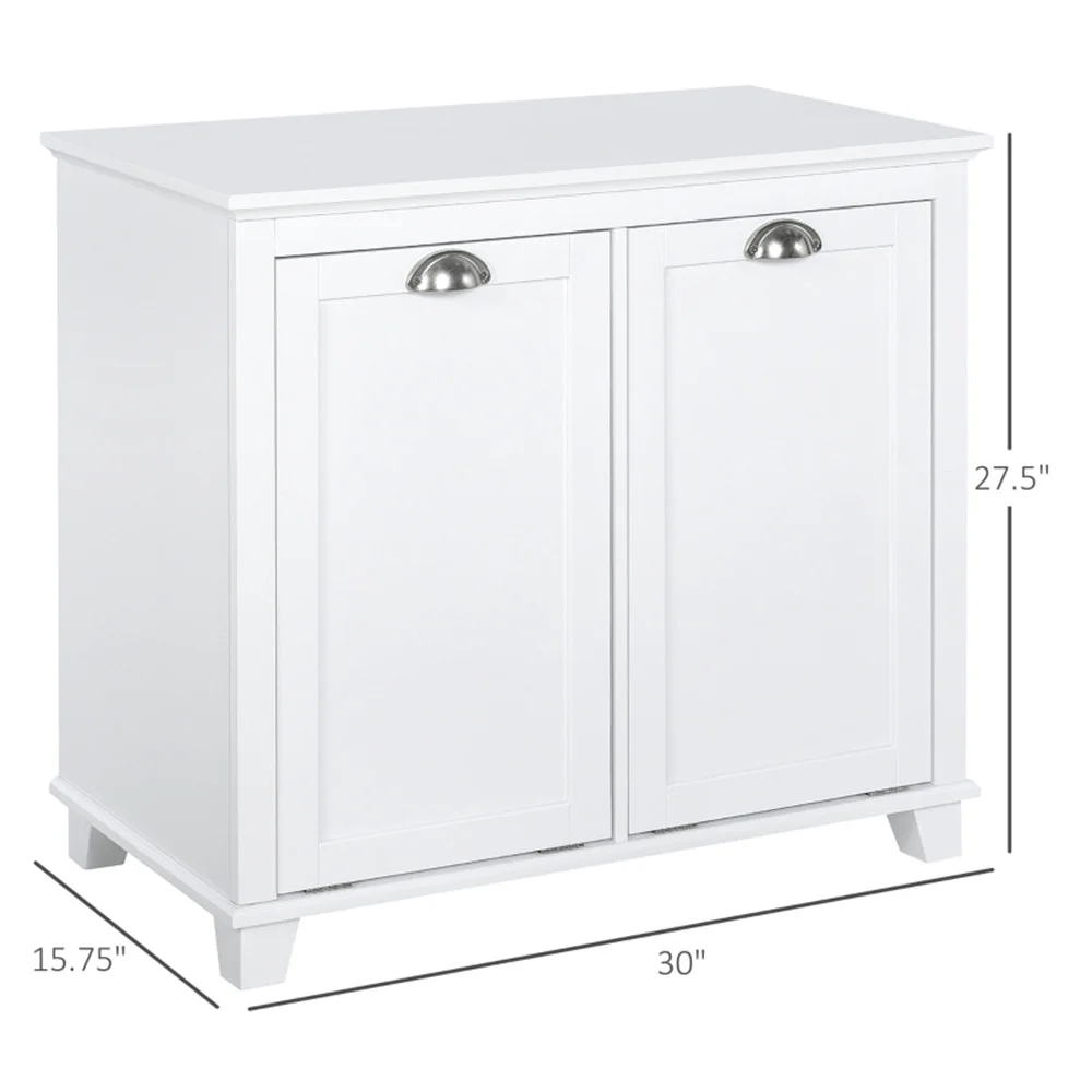 Tilt-Out Laundry Sorter Cabinet, Bathroom Storage Organizer - Curated Treasures Market
