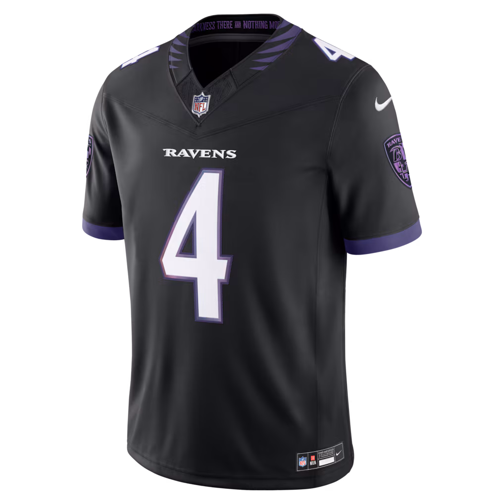 Men's Baltimore Ravens Zay Flowers Nike Black Alternate Alternate Vapor F.U.S.E. Stitched Limited Jersey