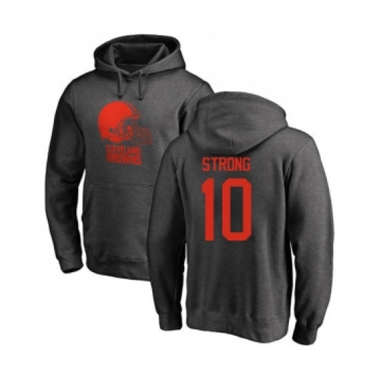Football Cleveland Browns #10 Jaelen Strong Ash One Color Pullover Hoodie