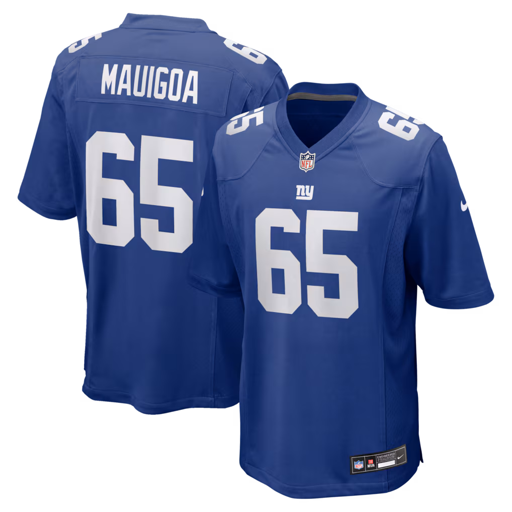 Men's New York Giants Francis Mauigoa Nike Royal 2026 NFL Draft First Round Pick No. 10 Team  Jersey