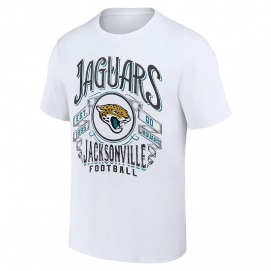 Men's Jacksonville Jaguars White X Darius Rucker Collection Vintage Football T Shirt